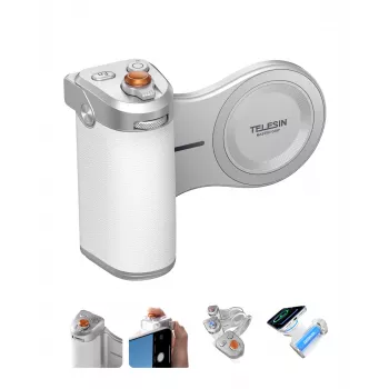 TELESIN MagSafe Pilot Bluetooth-handtag med 3200mAh batteri för iPhone - vit