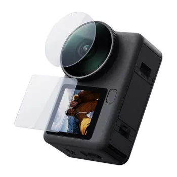 TELESIN härdat glasset för DJI Osmo Action 6 (2x lins + skärm)