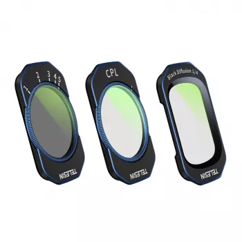 Telesin S5-FLT-44-TDJ CPL / VND / Black Mist 1/4 filterset för DJI Osmo Pocket 4/3