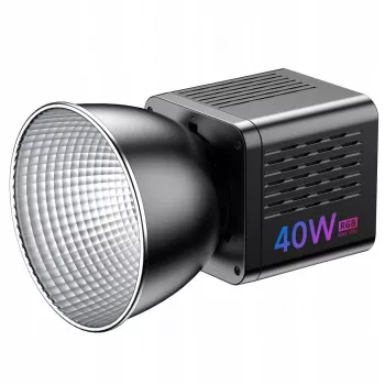 Ulanzi L024 40W RGB Bi-Color LED-videolampa med 1/4 inch-20-fäste, 2500-6500K, CRI/TLCI >95