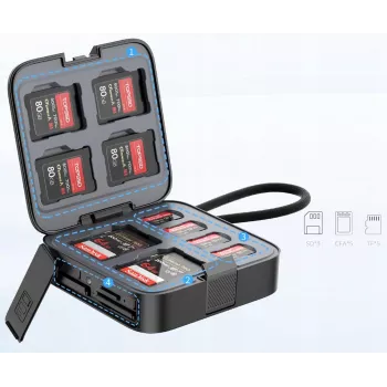Ulanzi CRC10 minneskortsfodral 13 platser + 3-i-1 kortläsare 10 Gbit/s CFexpress Type A SD microSD