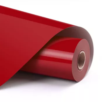LOKLIK Basic värmetransfervinyl - röd - 30,5 x 180 cm (12