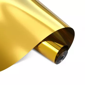 LOKLIK permanent självhäftande vinylfilm spegelmetallic guld 30,5 x 180 cm