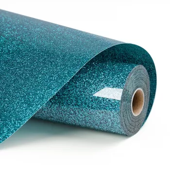 LOKLIK glitter värmetransfervinyl - ljusblå - 30,5 x 90 cm (12