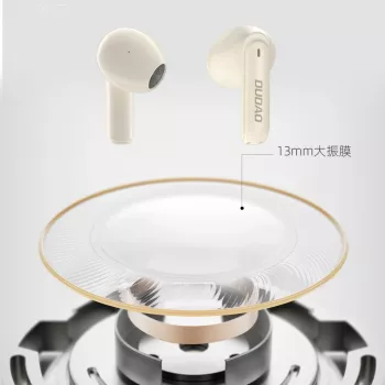 DUDAO U18Pro True Wireless Stereo hörlurar Bluetooth 5.3 – beige