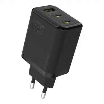 Dudao A29 65W GaN nätaggregat 2x USB-C + 1x USB-A svart