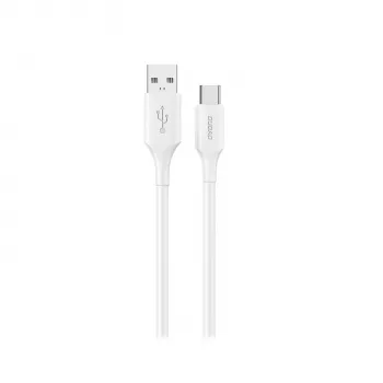 Dudao L2S USB-A till USB-C 30W 2 m vit ladd- och datakabel