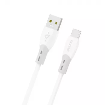 Dudao L25ST USB-A till USB-C-kabel 1 m vit