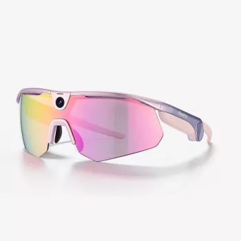 BleeqUp Ranger AI sportkameraglasögon rosa