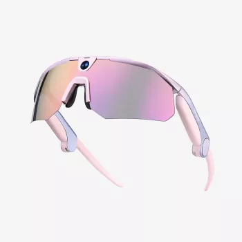 BleeqUp Ranger AI sportkameraglasögon rosa