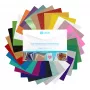 LOKLIK materialbundle för plotterfolie (A4), termotransfervinyl, 28 ark, flerfärgad