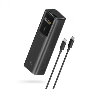 CUKTECH CKPB100PGLBL 150W 10000mAh powerbank USB-C USB-A svart