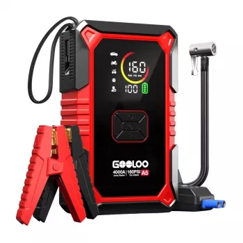 GOOLOO A5 2-i-1 startbooster med kompressor 2500A 26800mAh 150PSI