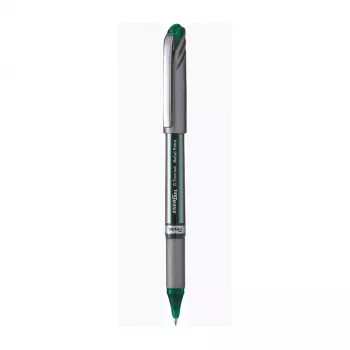Pentel EnerGel-X tryckpenna med gelbläck – grönt bläck – 0,5 mm spets – 0,25 mm linje – grått skaft
