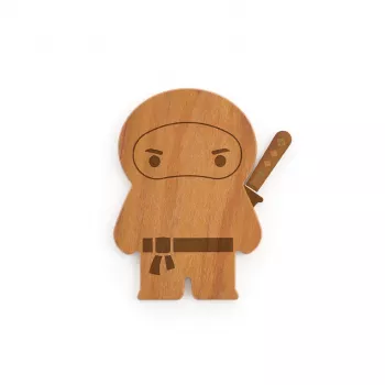 OTOTO Ninja Board skärbräda & knivset - svart