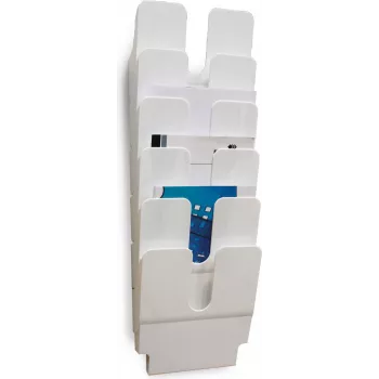 DURABLE FLEXIPLUS 6 broschyrhållare A4 stående transparent 1700008011