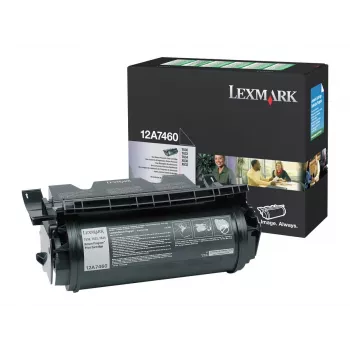 Lexmark 12A7460 original svart tonerkassett High Yield för T630, T632, T634, X630, X632, X634