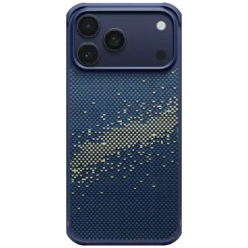 PITAKA StarPeak Aramid ProGuard MagSafe-skal för iPhone 17 Pro Max - Milky Way Galaxy