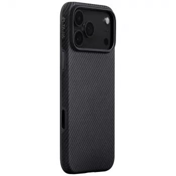 PITAKA Aramid UltraGuard MagSafe-skal för iPhone 17 Pro svart/grå twill