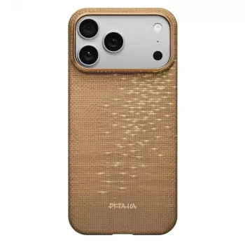 PITAKA Ultra-Slim MagSafe-skal för iPhone 17 Pro Max Golden Glint