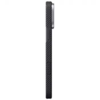 PITAKA Ultra-Slim PitaTap MagSafe-skal för iPhone 16 Pro Max, svart/grå