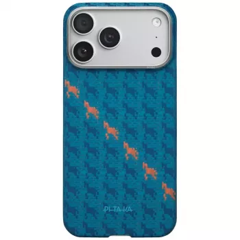 PITAKA Happiness Rides Edge Case MagSafe för iPhone 17 Pro Indigo