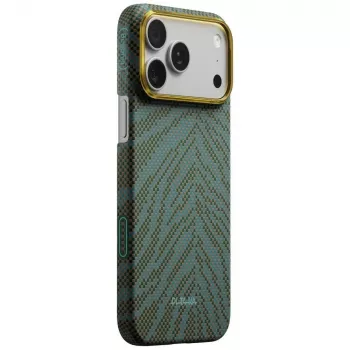 PITAKA Edge Case Breath of Veins för iPhone 17 Pro, Dive Green