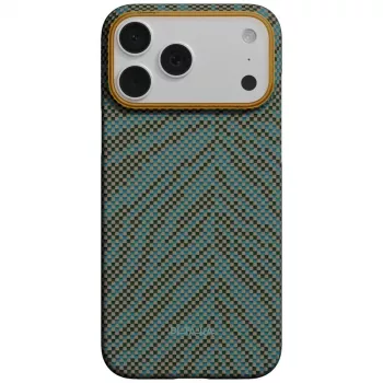 PITAKA Edge Case Breath of Veins för iPhone 17 Pro, Dive Green