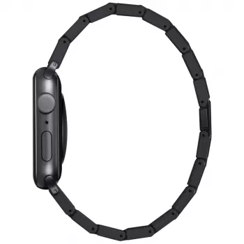 PITAKA Carbon Fiber Link Band Retro för Apple Watch 42/44/45/49 mm svart grå