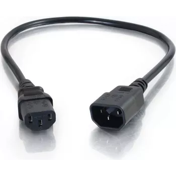 CABLES2GO förlängningskabel C13 till C14 2m svart