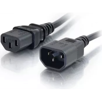 CABLES2GO förlängningskabel C13 till C14 2m svart
