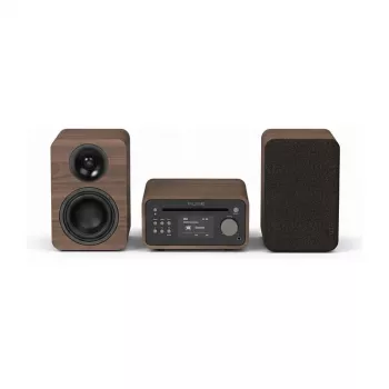 PURE ACOUSTICS Pure Classic stereo mini-stereosystem DAB+/FM, Bluetooth, CD, USB, brun/Valnöt