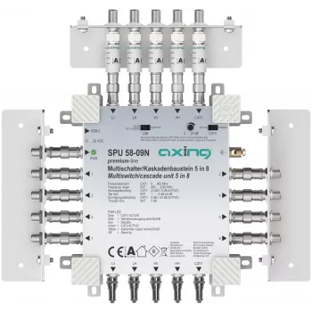 AXING SPU 58-09N 5-in-8 aktiv multiswitch, returkanalskapabel