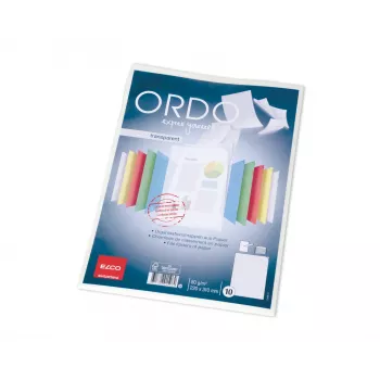 ELCO Ordo transparent organisationsmapp A4, 220 x 310 mm, 80 g/m², vit, 10 st (73696.14)