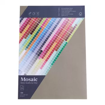 Artoz Papier Mosaic brevhuvudpapper cement A4 90 g/m² 25 ark