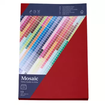 Artoz Papier Mosaic kuvert DIN C5 utan fönster eldröd gummerad 20 st (9439420-587)