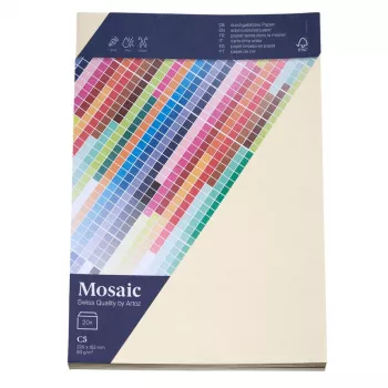 Artoz Papier Mosaic kuvert DIN C5 utan fönster elfenben gummerad 20 st (9439420-241)