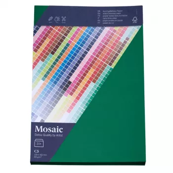 Artoz Papier Mosaic kuvert DIN C5 utan fönster granngrön våtlimmad 20 st