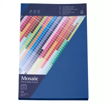 Artoz Papier Mosaic kuvert DIN C5 utan fönster marinblå våtlimmad 20 st