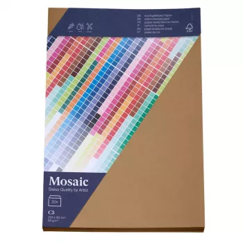Artoz Papier Mosaic kuvert DIN C5 utan fönster natur våtlimmad 20 st