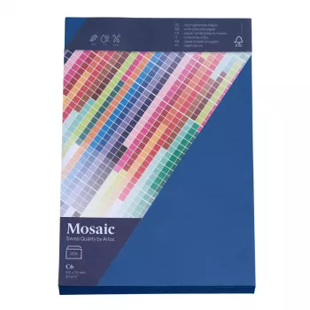 Artoz papper Mosaic kuvert DIN C6 utan fönster marinblå gummerad 20 st