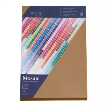 Artoz papper Mosaic kuvert DIN C6 utan fönster natur våtlimmad 20 st