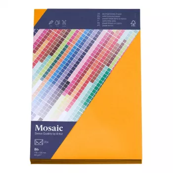 Artoz papper Mosaic kuvert DIN B6 utan fönster papaya våtlimmad 20 st