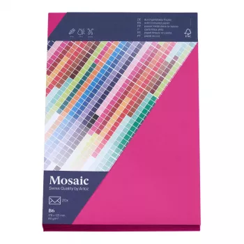 Artoz papper Mosaic kuvert DIN B6 utan fönster fuchsia våtlimmad 20 st