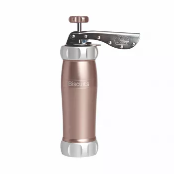 Marcato Pastry Press Powder Pink - manuell kakpress med 20 formar