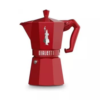 Bialetti MOKA EXCLUSIVE 6TZ röd spis-espressobryggare (9056)