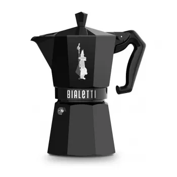 Bialetti MOKA EXCLUSIVE 6 koppar espressobryggare för spis, svart (9066)