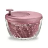 Guzzini Spin&Store salladsslunga, mauve red, 4,5 l