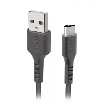 SBS TECABLETC3MTK USB-A till USB-C-kabel 3 m svart