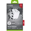 SBS TEADAPTUNI universell reseadapter – vit